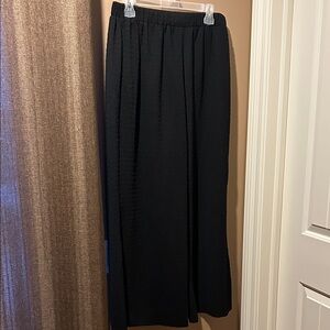 SHEIN Curve Black Wide Leg Pants